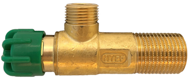 Nyffenegger Eckregulierventil Messing blank 1/2"  39mm