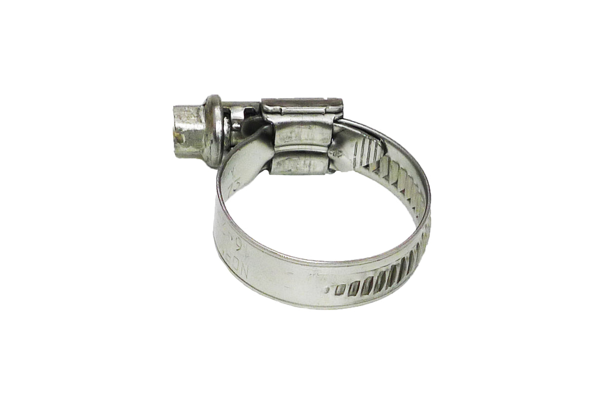 Schlauchbride Edelstahl rostfrei nach DiN 3017, Spannbereich 16-27mm
