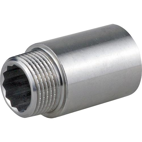 Hahnverlängerung 3/4" x 50mm Edelstahl