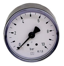 Manometer Ø50mm 0-16 bar, G1/4" Anschluss hinten