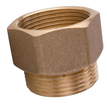 Übergangsstück IG/AG 1 1/4" Flachdichtend Messing