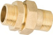 Verschraubung 3-teilig AG/AG 3/4" Messing Konisch dichtend