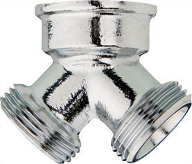 Y-Verschraubungen AG-AG/IG 3/4" Ms verchromt