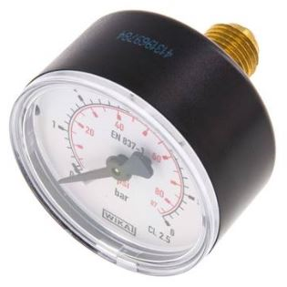 Manometer Ø40mm 0-1bar G1/8" Anschluss hinten