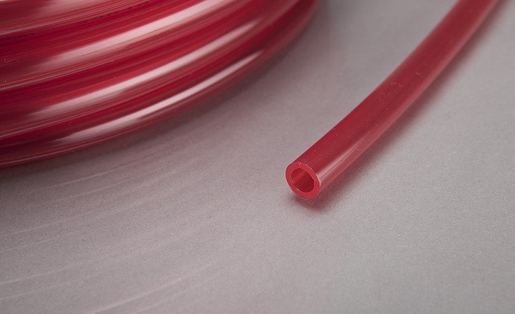 PVC ohne Textileinlage 4x8, Rot 100m Rolle - CHF 1.24/m