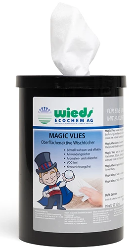 Magic Vlies, extrastarke Reinigungstücher im Spendereimer
