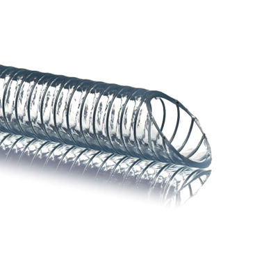 PVC Saug- und Druckschlauch mit Federstahlspirale, 32x40.2, farblos transparent, 30m-Rolle - CHF 9.91/m