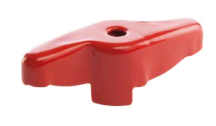 Ersatzteil Flügelgriff 1/2" aus Aluminium rot