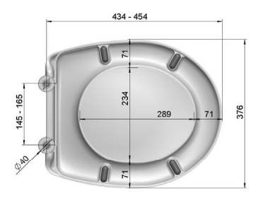 WC Sitz Rondessa - Universal WC Sitz, weiss