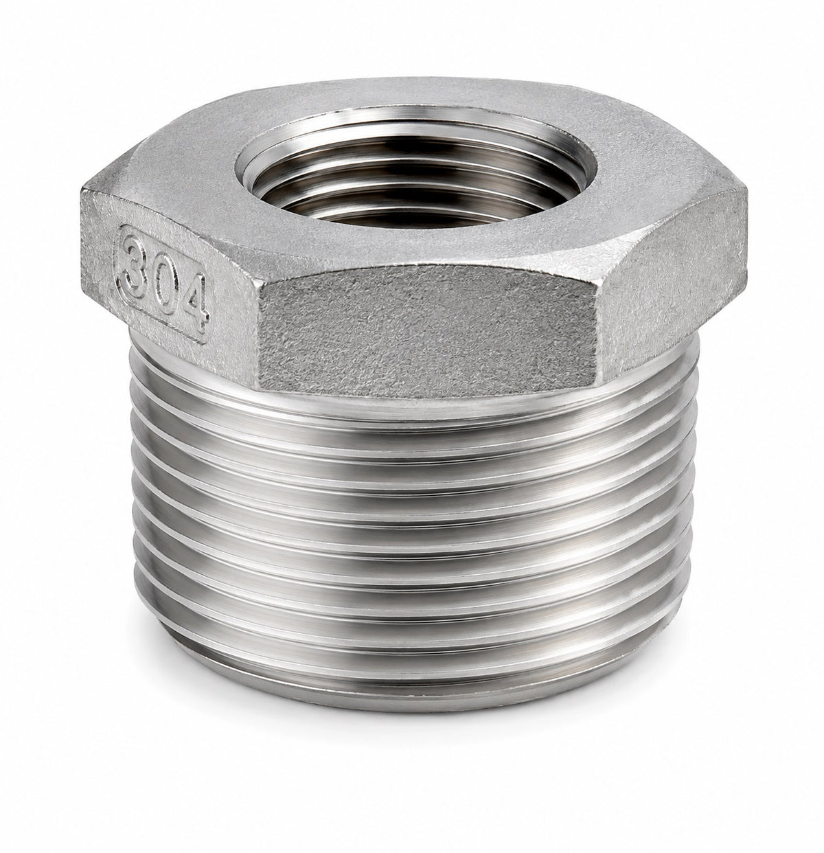 6-Kant Reduzierstück AG 1"x IG 1/2" Edelstahl