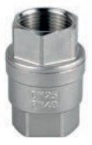 Rückschlagventil G1/2" Edelstahl 1.4408, AISI 316, V4A, PTFE, PN40