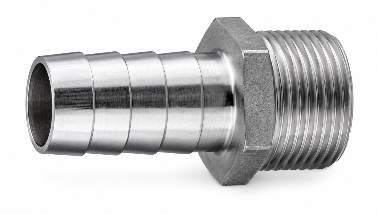 Schlauchtülle AG 3/4" x 19mm, Edelstahl