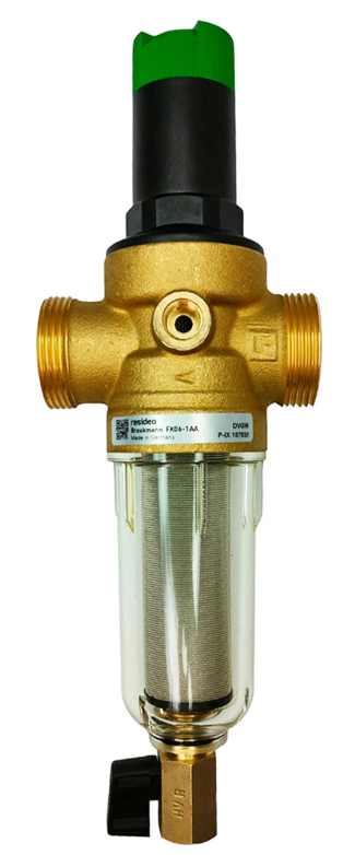 Druckreduzierfilter MiniPlus 1/2" Messing DVGW ohne Verschraubung