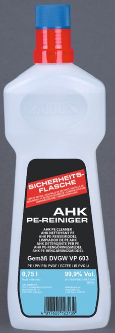 AHK PE-Flüssigreiniger für Kunststoffrohre PE, PP, PB, PVDF, ECTFE & IR PVC-U