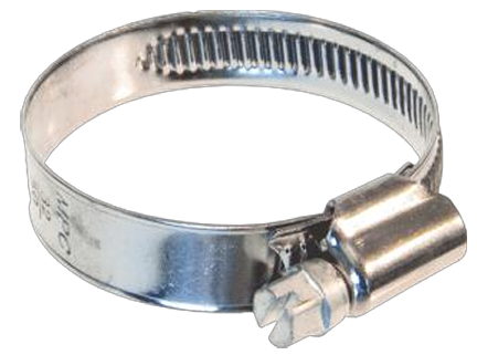 Schlauchbride nach DiN 3017, Spannbereich 16-27mm, Stahl verzinkt chromatisiert im 10-er Set