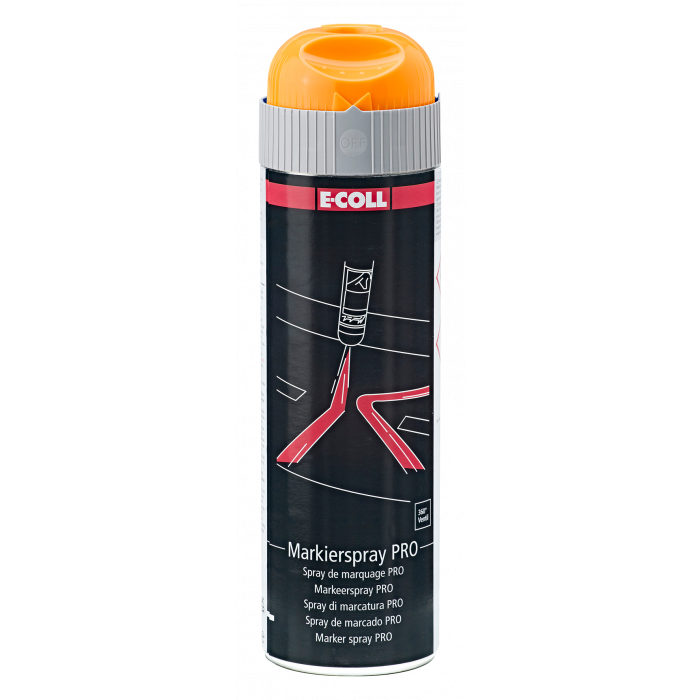 Markierspray PRO orange fluoreszierend 360° 500 ml